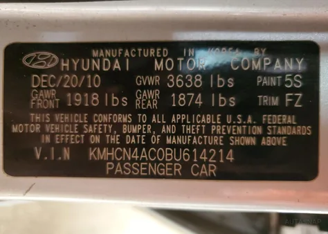 KMHCN4AC0BU614214